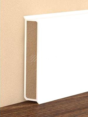 Плинтус Плинтус Dollken Cubu Flex Life 80 1132 white (RAL 9010) фото 1 | FLOORDEALER